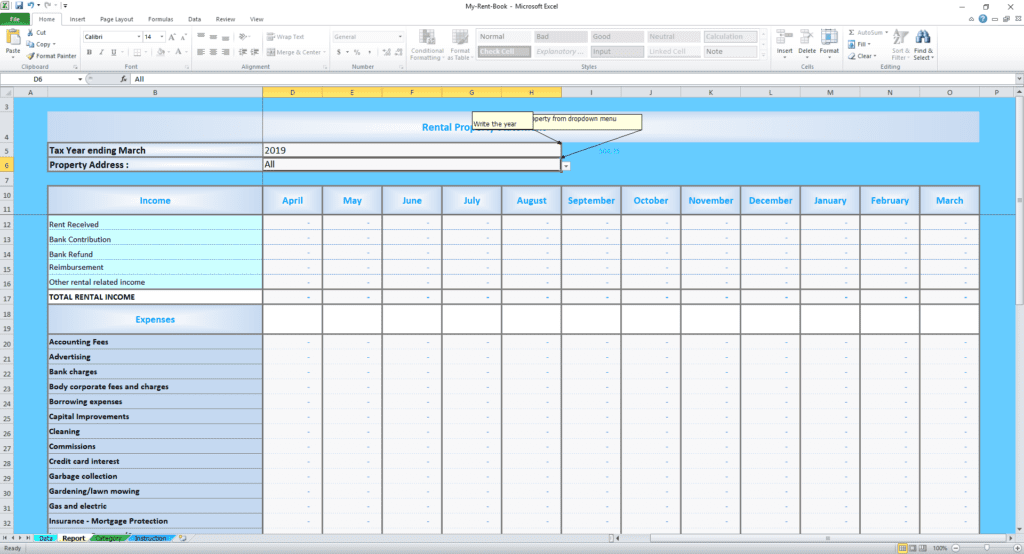 Free Tax Return Spreadsheet - NZ Rental Tax Services